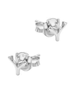 Leaf Stalk Silver Stud Earring STS-6732